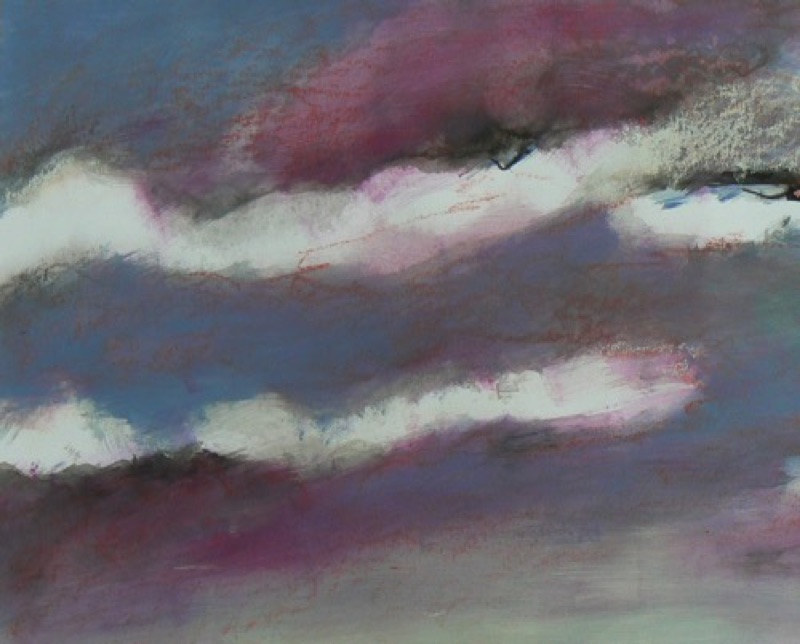 Ausschnitt 1 Wolken 4 pp mi Mischtechnik auf Papier 2011 50x64 b mobile