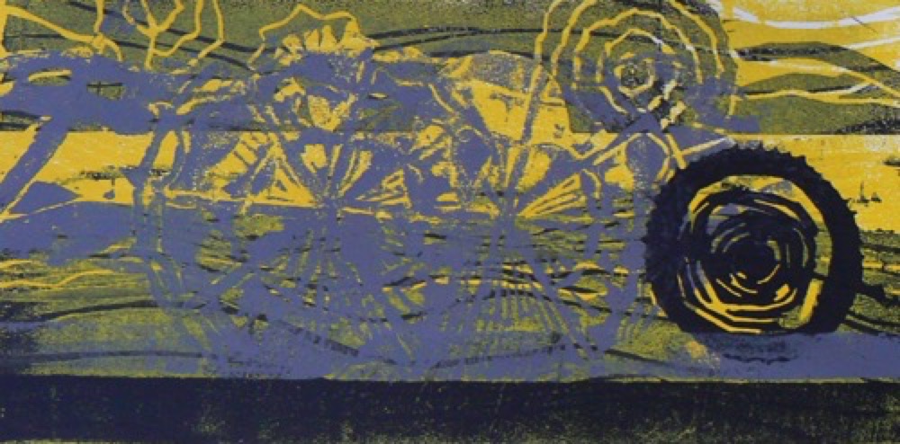 Von ´ner Baustelle 9 Linolschnitt 2016 21,5 x 30,5 cm